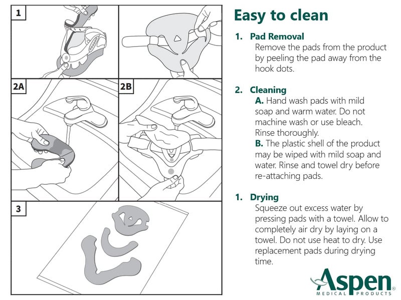 Aspen Vista Cervical Collar Replacement Pads, Moisture-Wicking & Optimal Pressure Distribution, 984020 - Image 3
